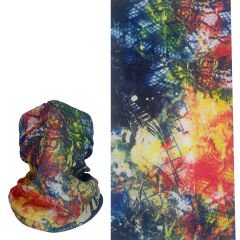 Abstract Art Boru Bandana | Renk Patlaması Desenli