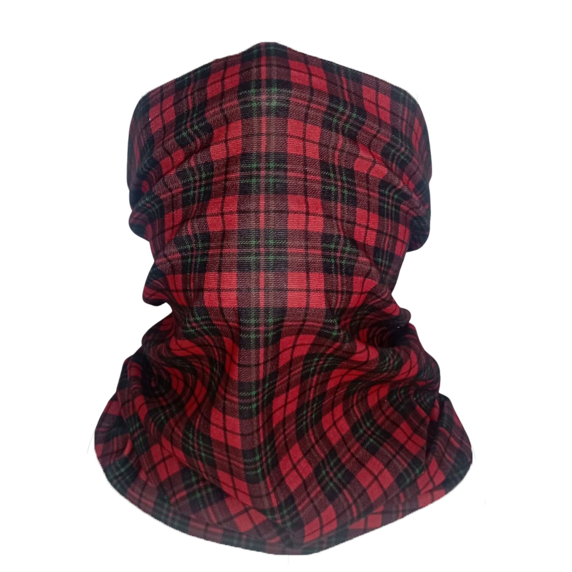 Red Tartan Ekose Boru Bandana