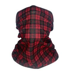 Red Tartan Ekose Boru Bandana