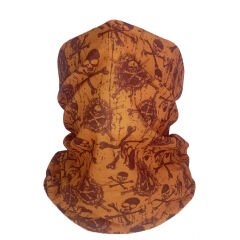 Skull Cross Turuncu Boru Bandana