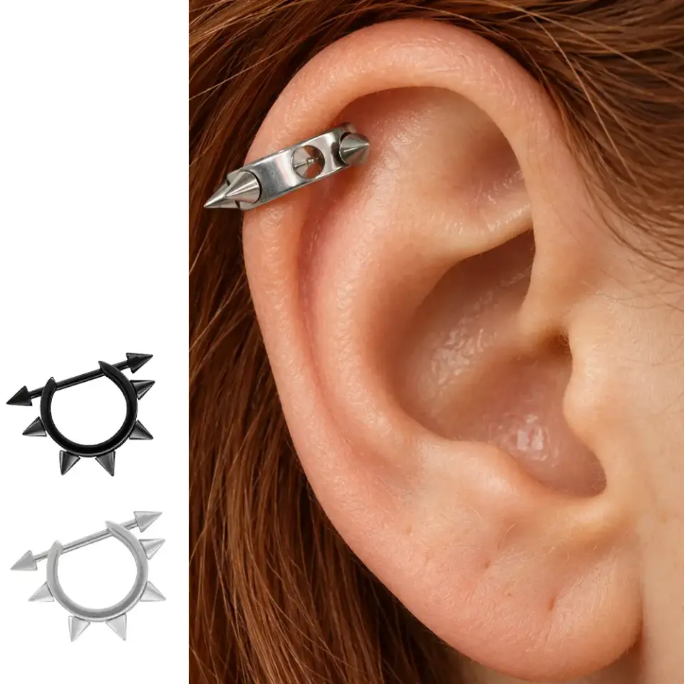 spike-yarim-halka-helix-piercing