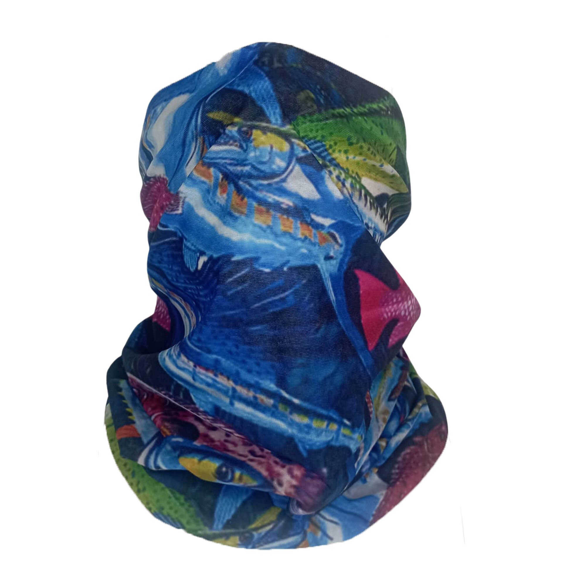 Tropikal Balık Desenli Boru Bandana – Fishing Ocean Style
