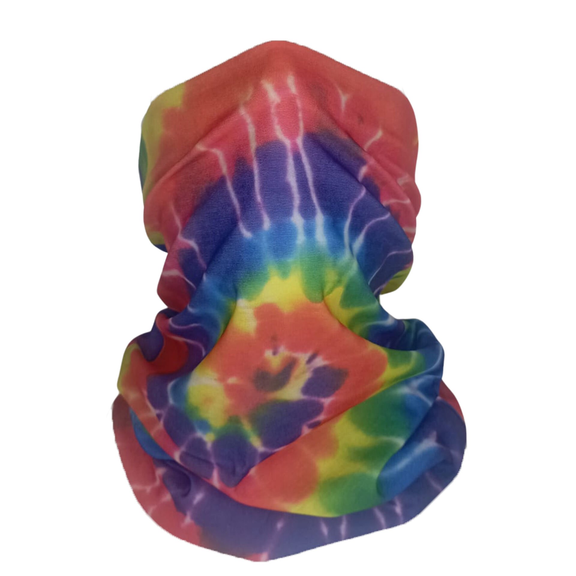 Rengarenk Tie-Dye Spiral Boru Bandana – Hippie Style