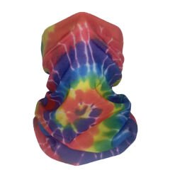 Rengarenk Tie-Dye Spiral Boru Bandana – Hippie Style