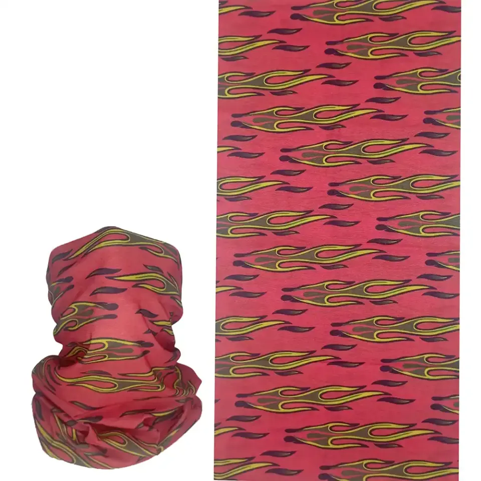 Kızıl Alev saça ve boyuna takılan buff Bandana Saç Bandı