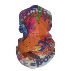 Extreme Sport Desenli Spor Buff – Turuncu & Renkli
