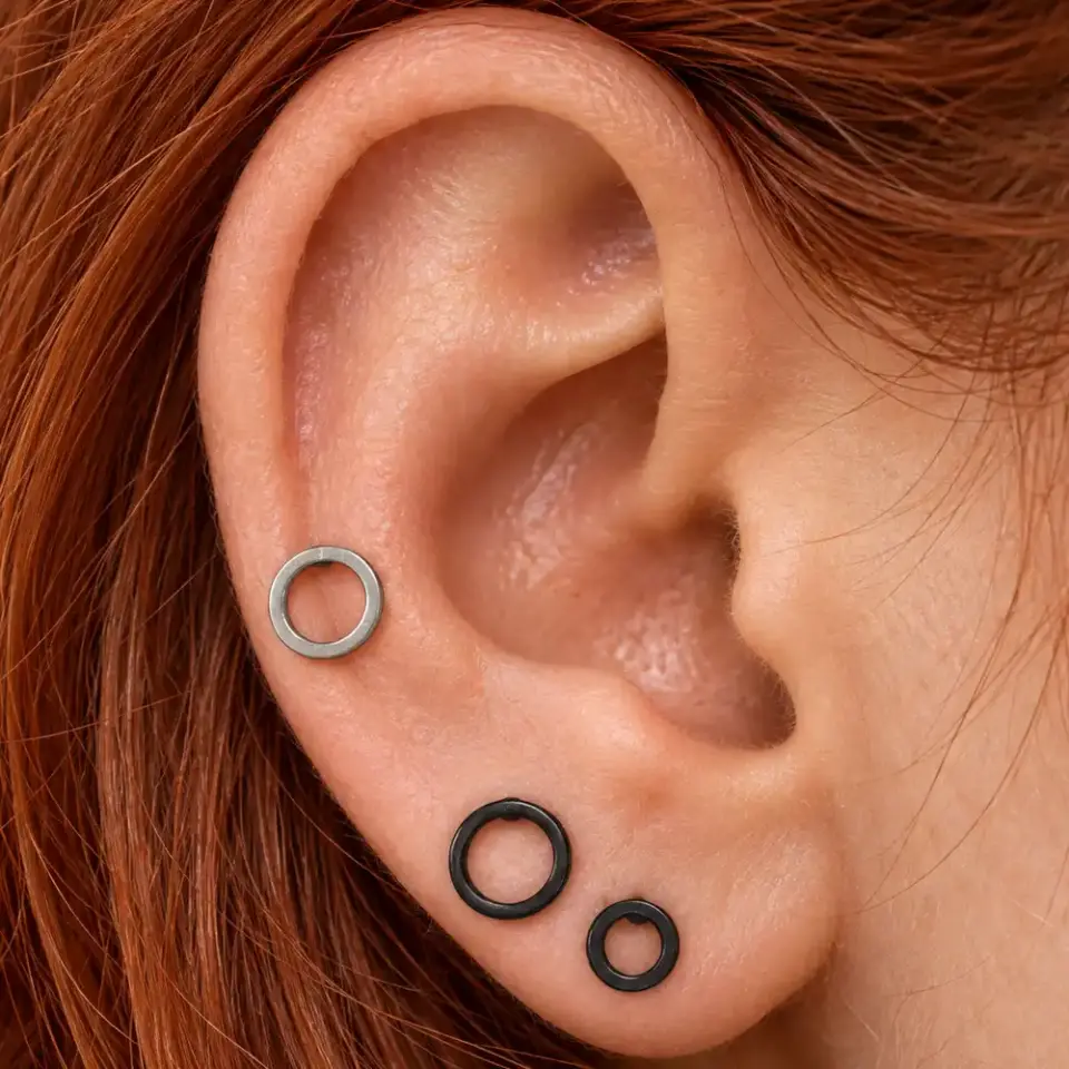 çember-helix-piercing