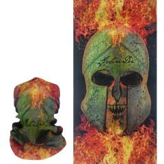 Alevli Savaşçı Kask Desenli Buff – Boru Bandana