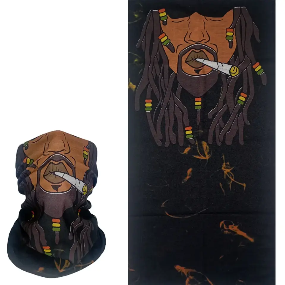 Rasta Adam saça ve boyuna bağlanan buff Bandana Saç Bandı