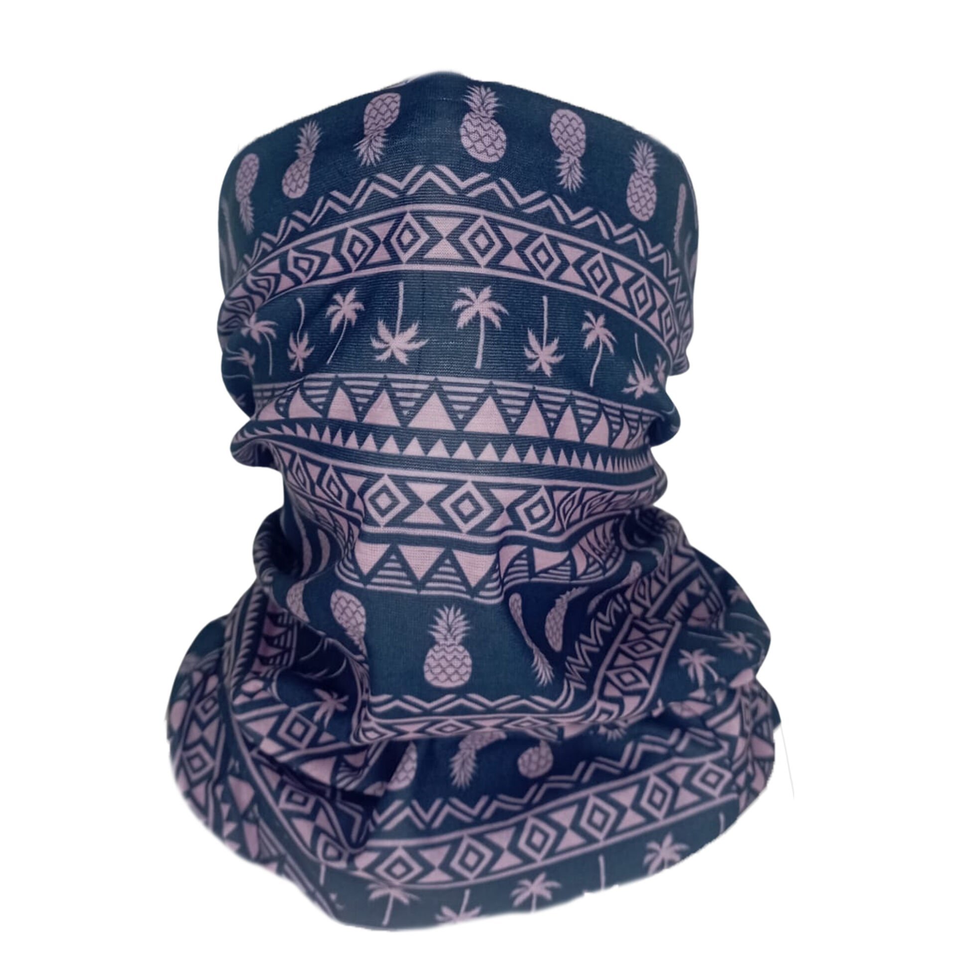 Tropik Ananas & Palmiye Desenli Buff – Boru Bandana