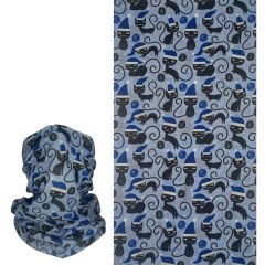 Uykucu Kedi Desenli Buff – Cadı Ruhlu Boru Bandana