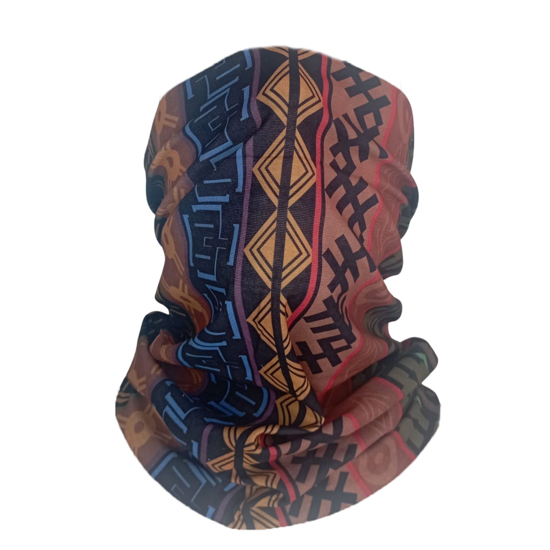 Etnik Desenli Buff – Tribal Çok Amaçlı Bandana ve Boyunluk