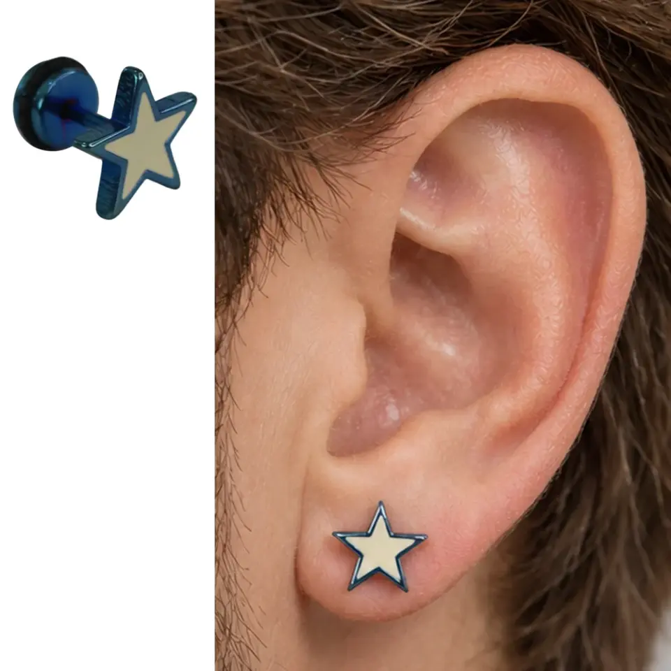 mavi-yildiz-lobe-piercing