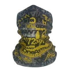 Bisiklet Temalı Buff – Sarı Siyah Yazılı Spor Boyunluk