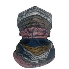 Retro Çizgili Desenli Buff – Çok Amaçlı Boyunluk