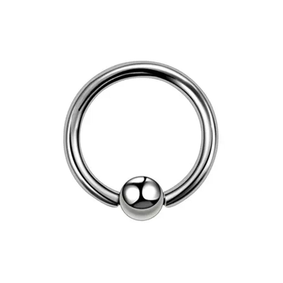 Çelik Toplu Halka Piercing, Tragus-Smiley-Helix-Dudak-Auricle-Kıkırdak