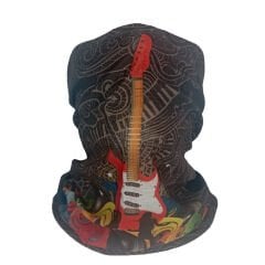 Gitar Baskılı Rock Festival Buff – Boyunluk