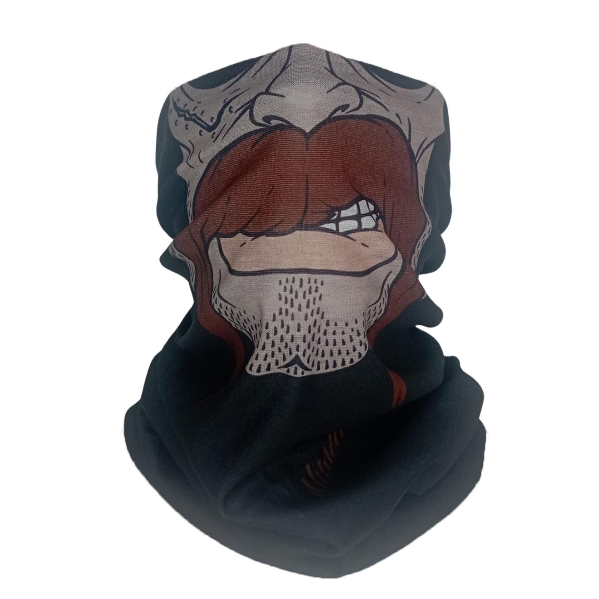 Bıyık Desenli Buff – Eğlenceli Karakter Tasarımlı Boyunluk