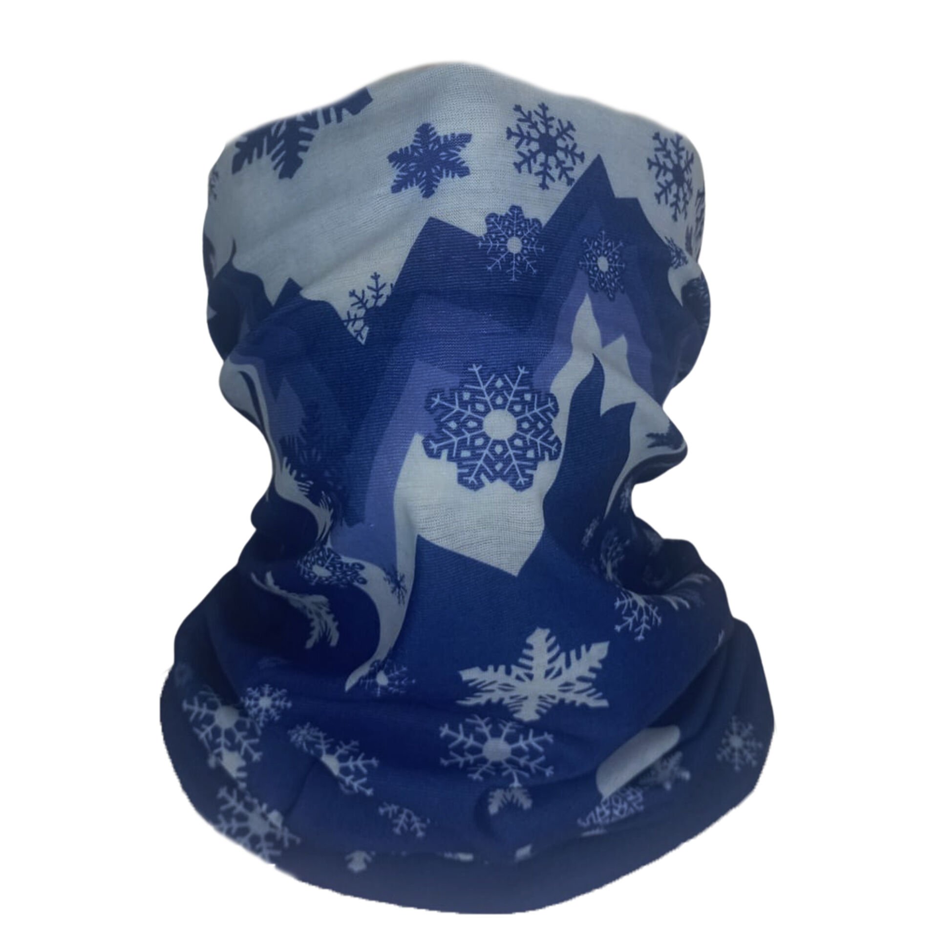 Kar Taneli Snowboard Buff – Kış Sporları Desenli Boyunluk