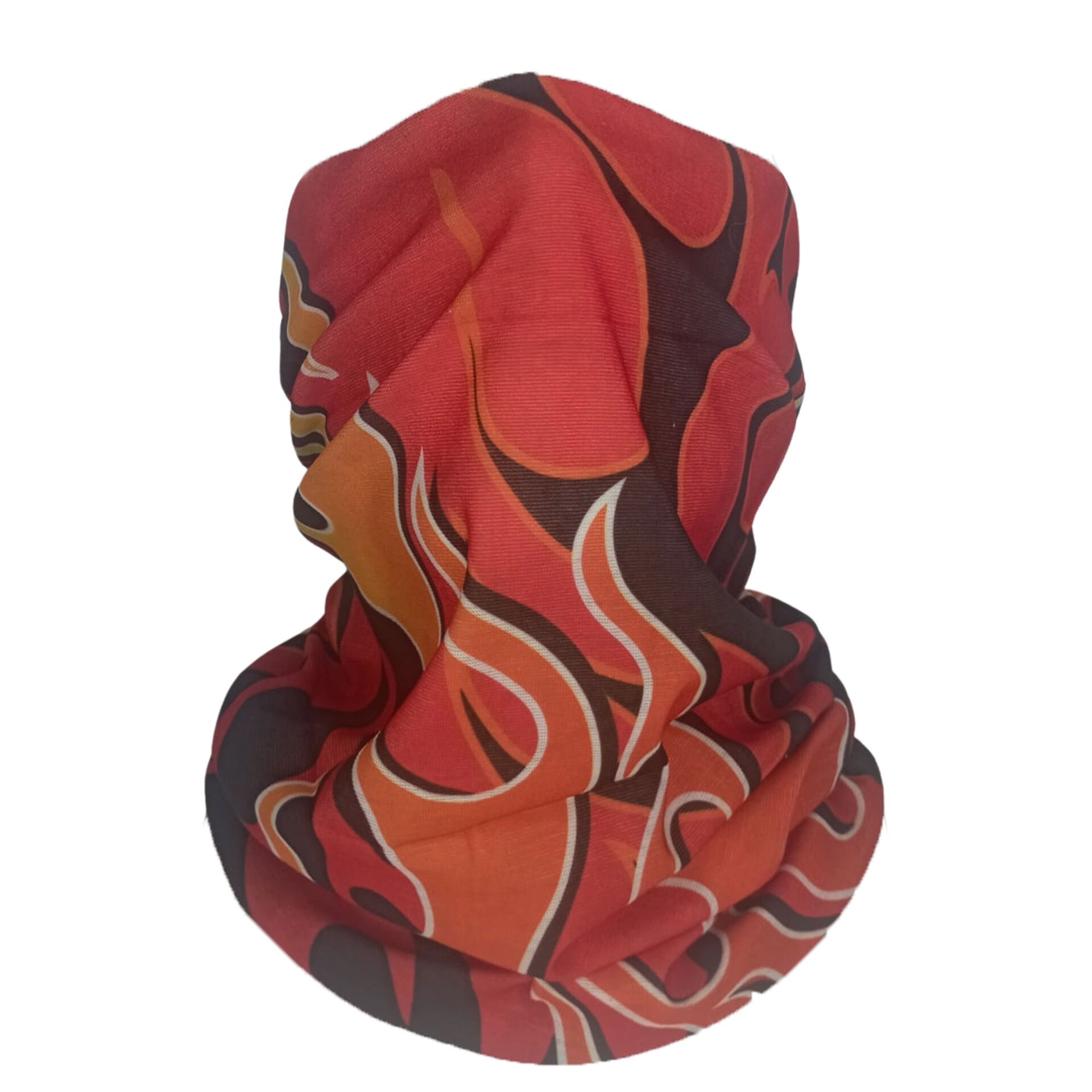 Alev Desenli Buff – Ateş Motifli Boyunluk