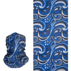 Mavi Desenli Buff – Retro Stil Boyunluk