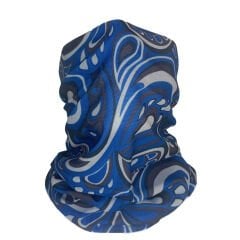 Mavi Desenli Buff – Retro Stil Boyunluk