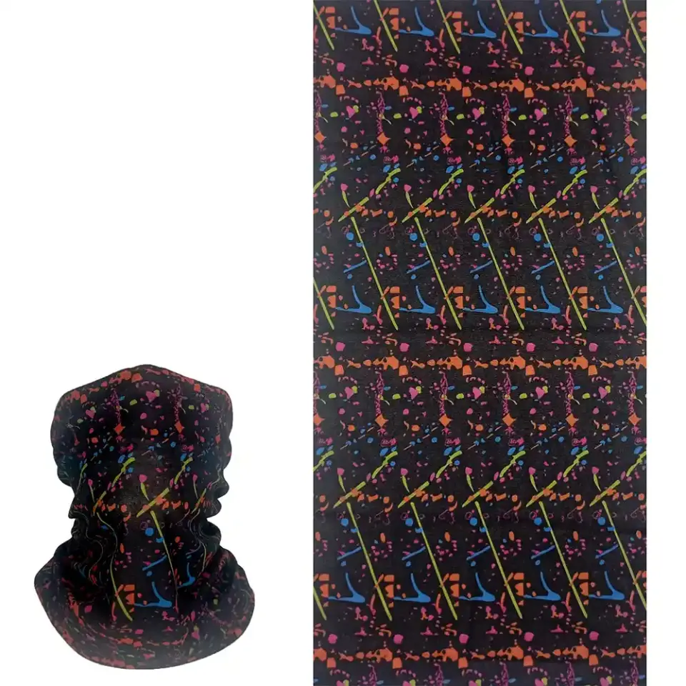Renk Sıçramalı saça ve boyuna bağlanan buff Boru Bandana Saç Bandı