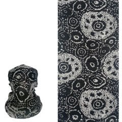 Siyah Beyaz Abstrakt Desenli Buff – Unisex Boyunluk