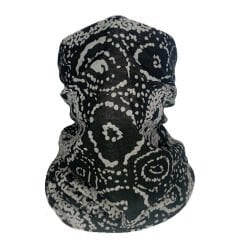 Siyah Beyaz Abstrakt Desenli Buff – Unisex Boyunluk