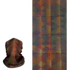 Geometrik Desenli Buff – Üçgen Desen Renkli Boyunluk