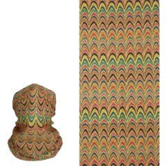 Retro Zigzag Desenli Buff – Renkli Vintage Boyunluk