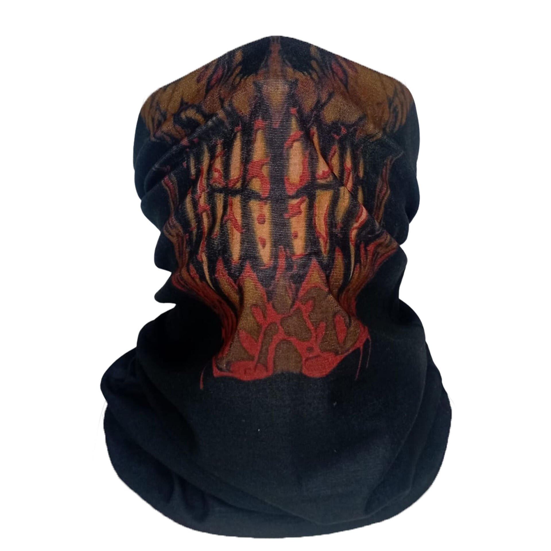 Kanlı Diş Efektli Siyah Buff – Gotik & Biker Boyunluk