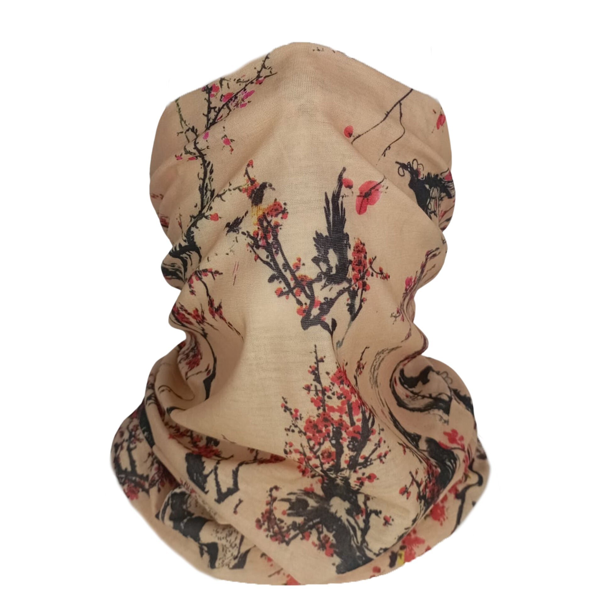 Çiçek Desenli Buff – Çok Amaçlı Boyunluk ve Bandana