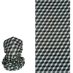 Geometrik Küp Desenli Buff – Unisex Boyunluk ve Bandana