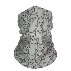 Kedi Desenli Buff – Sevimli Çizim Tasarımlı Unisex Boyunluk & Bandana