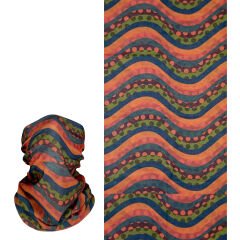 Renkli Dalga Desenli Buff – Retro Tarz Çok Amaçlı Boyunluk & Bandana
