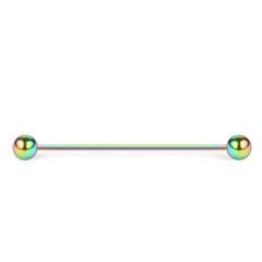 Toplu Gökkuşağı Çelik 1,6 mm Düz Bar Piercing, Köprü-Industrial