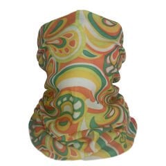 Retro Bohem Desenli Buff – Renkli Çok Amaçlı Bandana & Boyunluk
