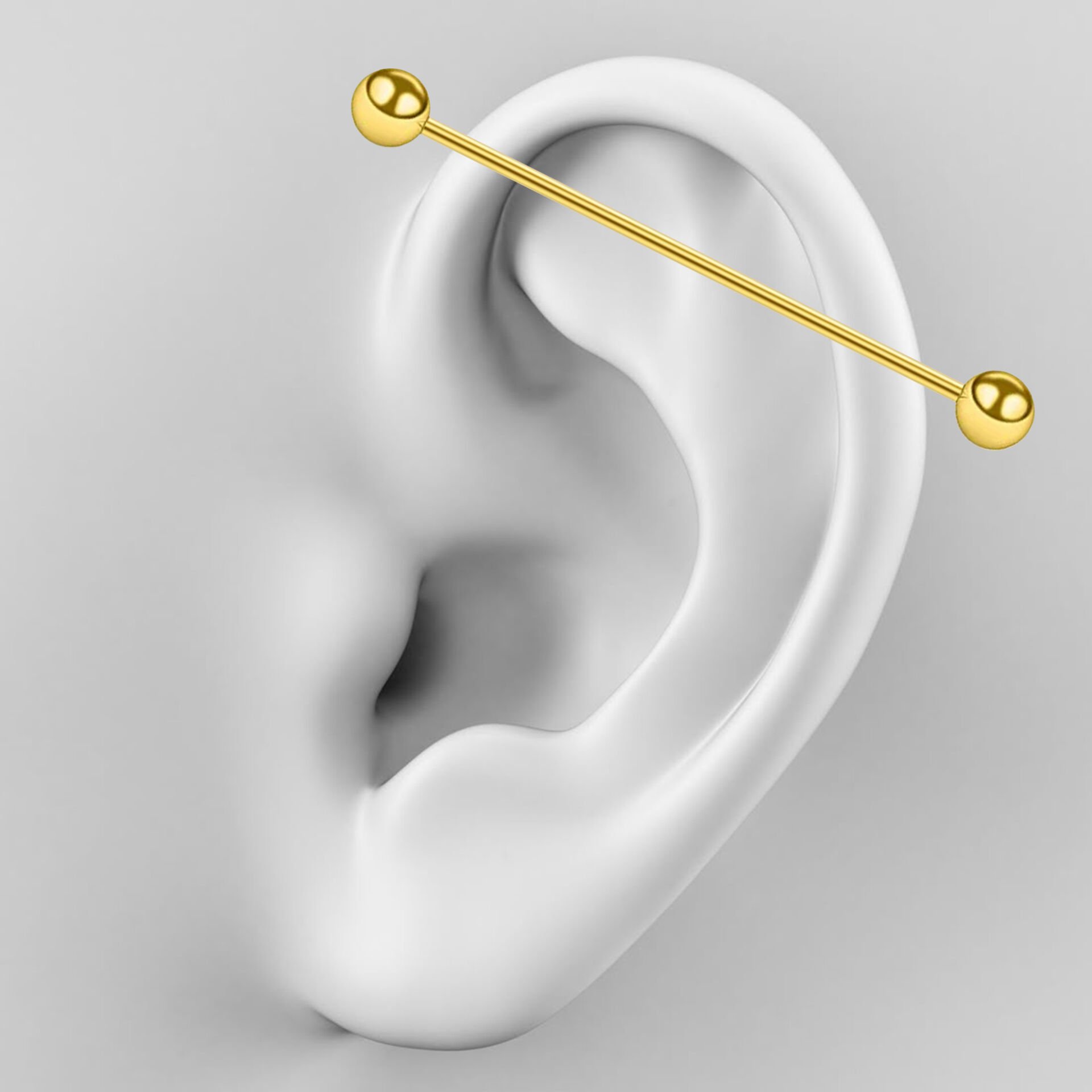 Toplu Gold Çelik 1,6 mm Düz Bar Piercing, Köprü-Industrial