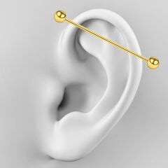 Toplu Gold Çelik 1,6 mm Düz Bar Piercing, Köprü-Industrial