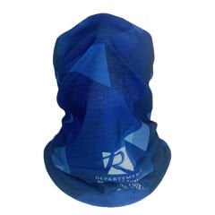Mavi Geometrik Desenli Çok Amaçlı Bandana Boyunluk - Çok Amaçlı Boyunluk