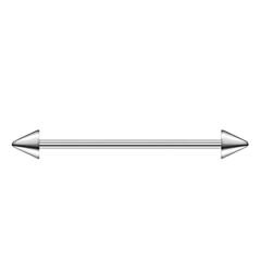 Spayk Çelik 1,6 mm Düz Bar Piercing, Köprü-Industrial