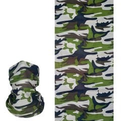 Yeşil Kamuflaj Desenli Buff – Outdoor Boru Bandana