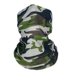 Yeşil Kamuflaj Boru Bandana – Outdoor Boyunluk 25x50 cm