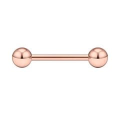 Toplu Rose Çelik 1,6 mm Düz Bar Piercing, Dil-Venom-Transverse Lobe