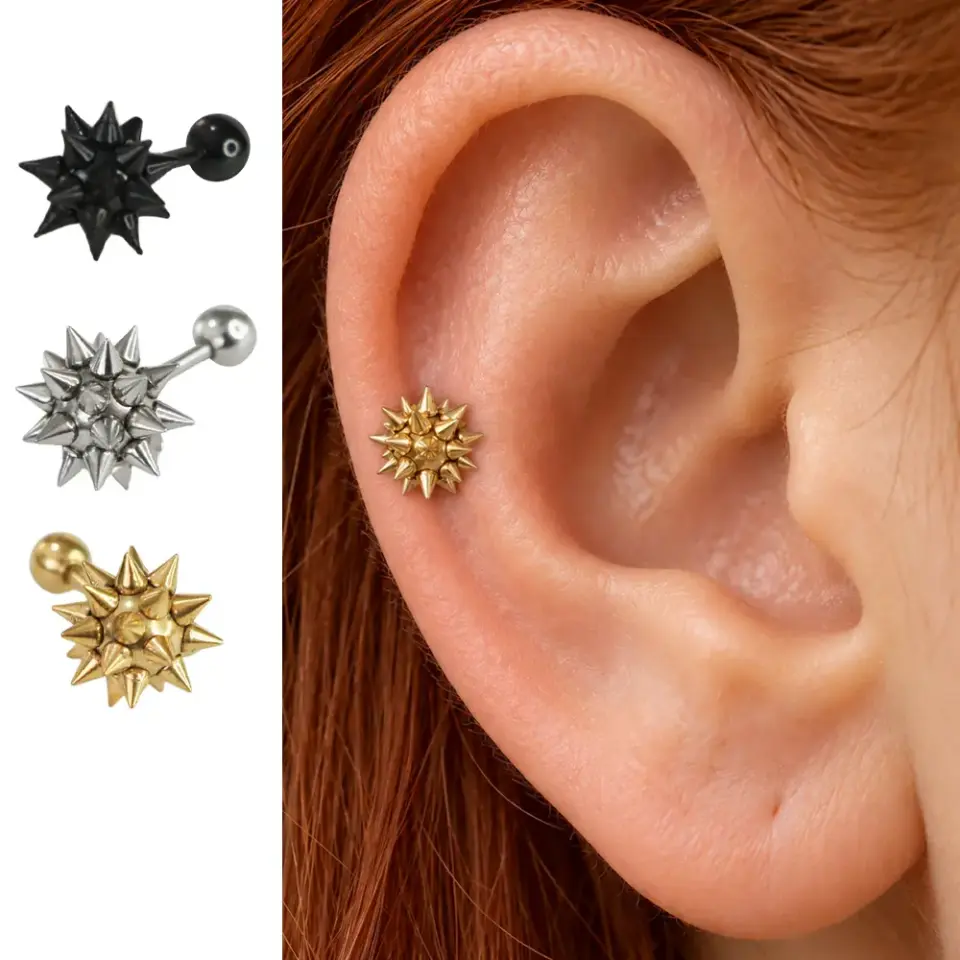 dikenli-top-helix-piercing
