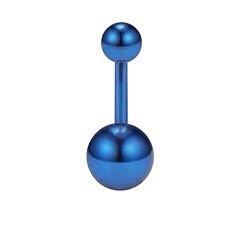 Toplu Mavi Çelik Göbek Piercing