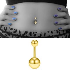 Toplu Gold Çelik Göbek Piercing