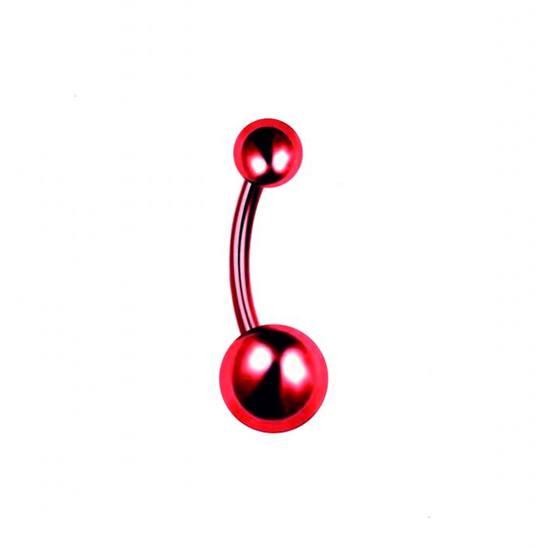 Toplu Kırmızı Çelik Göbek Piercing